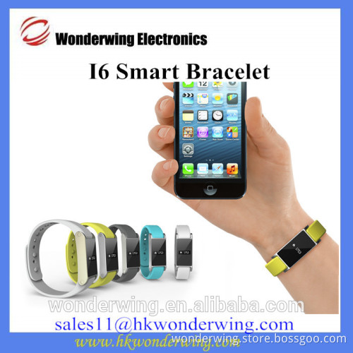 I6 Silicone Pedometer Wristband Smart Wristband Bluetooth 4.0 Pedometer Wristband